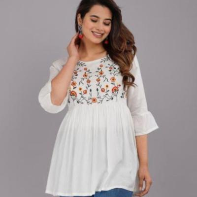 Addey - Rayon Embroidered Womens Top