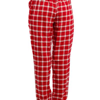 Women Checkered Cotton Red Pyjama