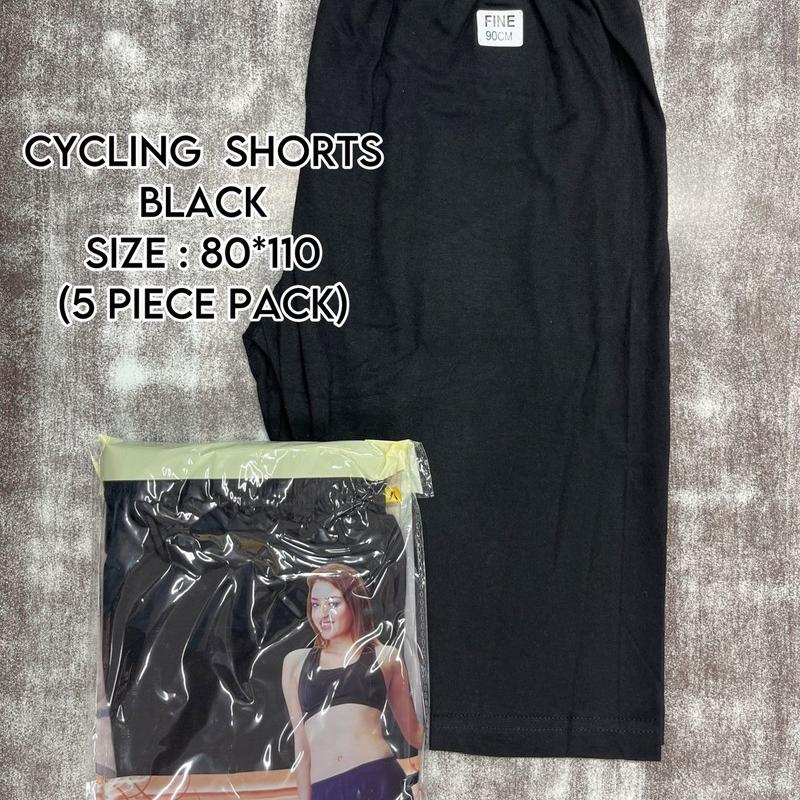 Amul Comfy Ladies Plain Black Cycling Shorts