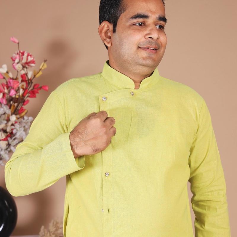 Riddhi - Cotton Solid Men's Designer Kurta