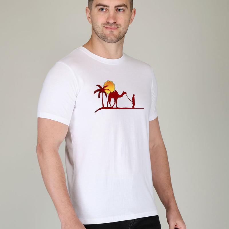 Cotton Bio Wash Printed Men't T-shirt