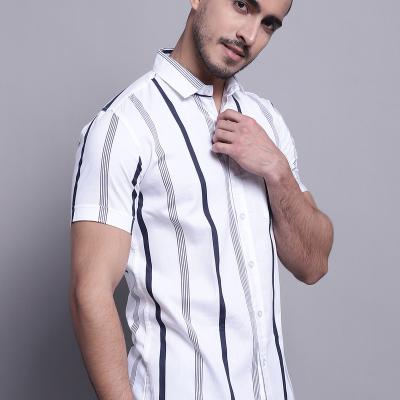 Radha - Cotton Blend Floral Printed Men's Half Sleeve Shirt