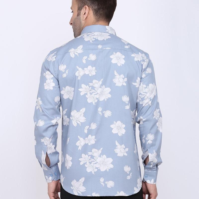 Radha - Cotton Full Sleeve Floral Printed Men's Shirt
