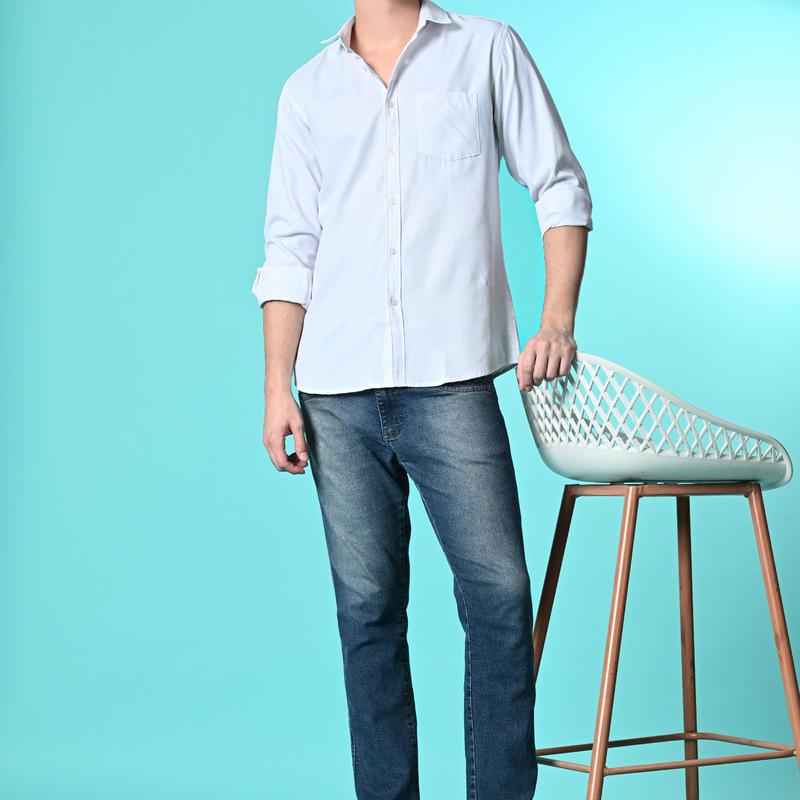 Radha - Casual Stylish Cotton Blend Cheakered Shirt For Men