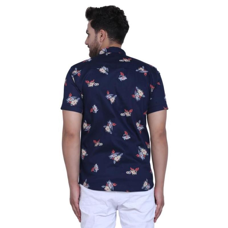Radha - Cotton Floral Printed Mens Shirt