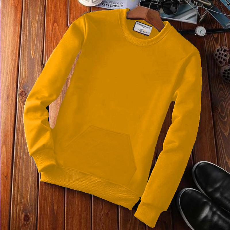 Bhavi - Cotton Men's Solid Sweat Shirt