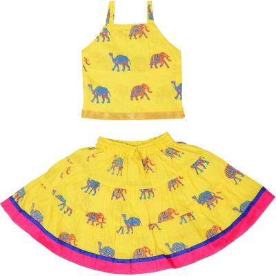 Moni - Cotton Printed Girls Lehenga Choli