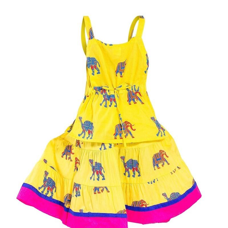 Moni - Cotton Printed Lehenga Choli