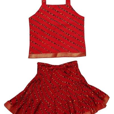 Moni - Cotton 60-60 Leheriya Printed Lehenga Choli