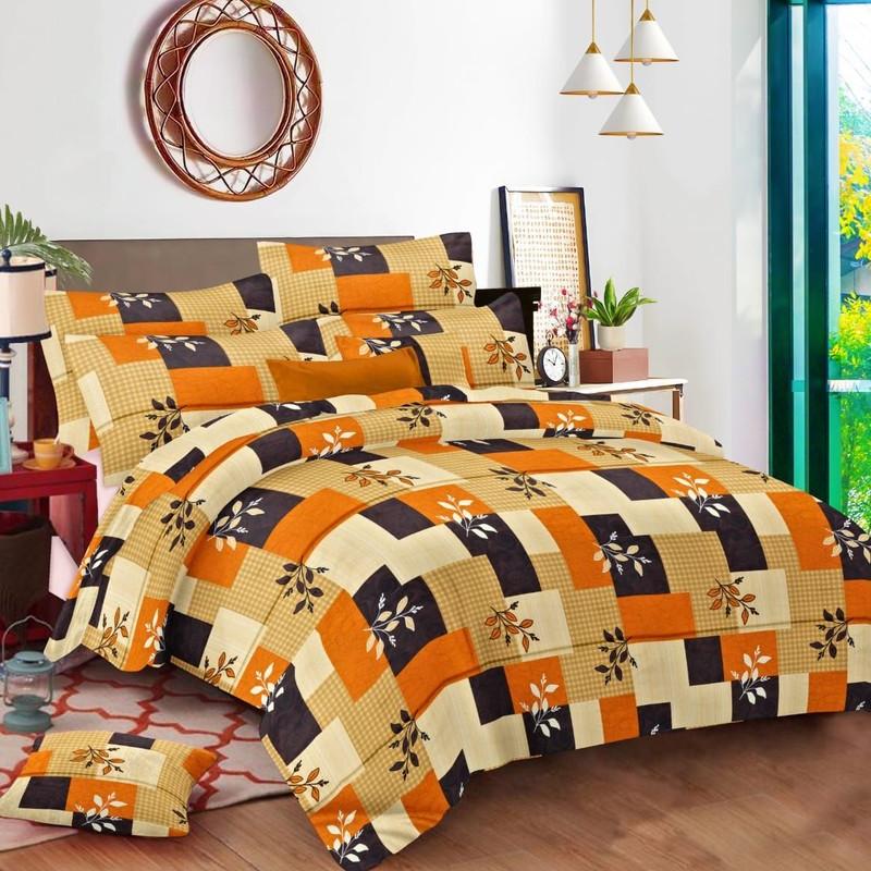 SAMPT - Porcian Satin Double Bedsheet with Pillow Cover