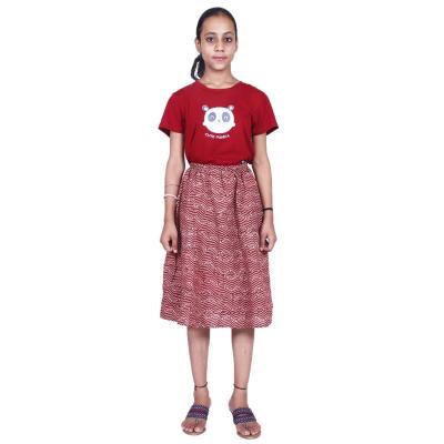 Shilu - Cotton Printed Girls Skirt