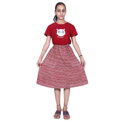 Shilu - Cotton Printed Girls Skirt