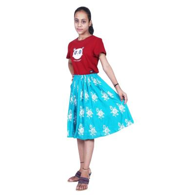 Shilu - Cotton Printed Girls Skirt