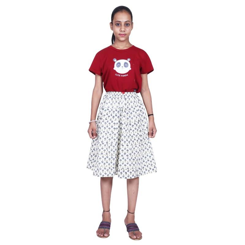 Shilu - Cotton Printed Girls Skirt